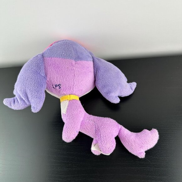 Littlest Pet Shop Zoe Trent Purple Dog Plush Stuffed Animal Hasbro 6.5” LPS - Picture 3 of 3